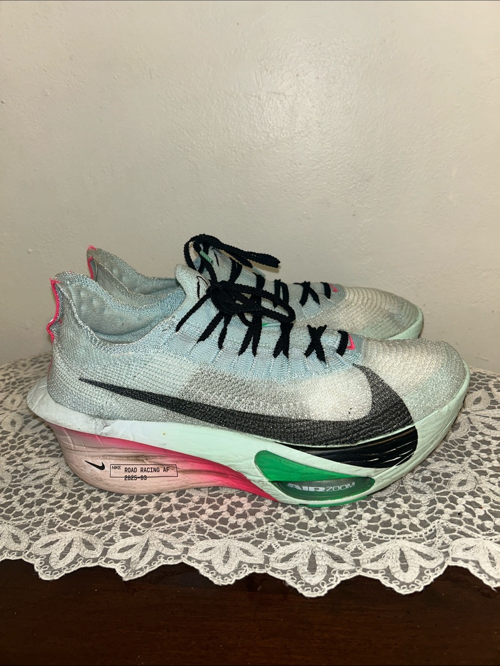 Nike Air Zoom Alphafly Next Running Shoes Glacier Blue Size 11.5 Men